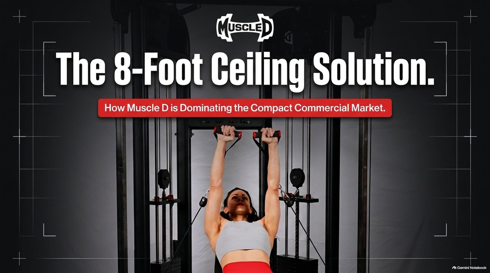 Muscle D 88" Dual Adjustable Pulley: The Compact Cable Machine