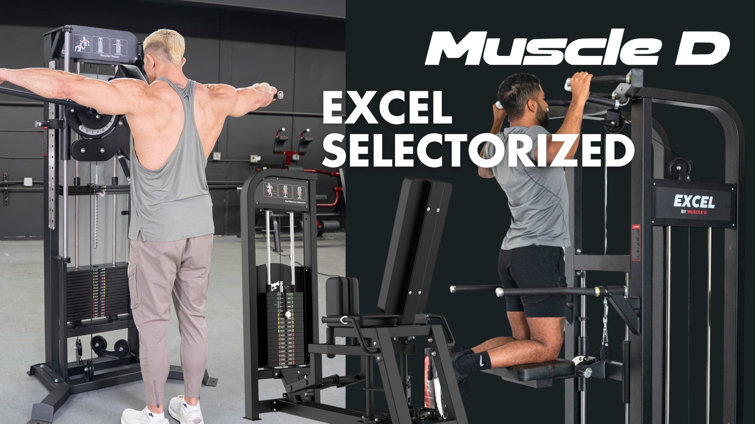 Excel Selectorized Line by Muscle D Fitness | Affordable Strength Equipment