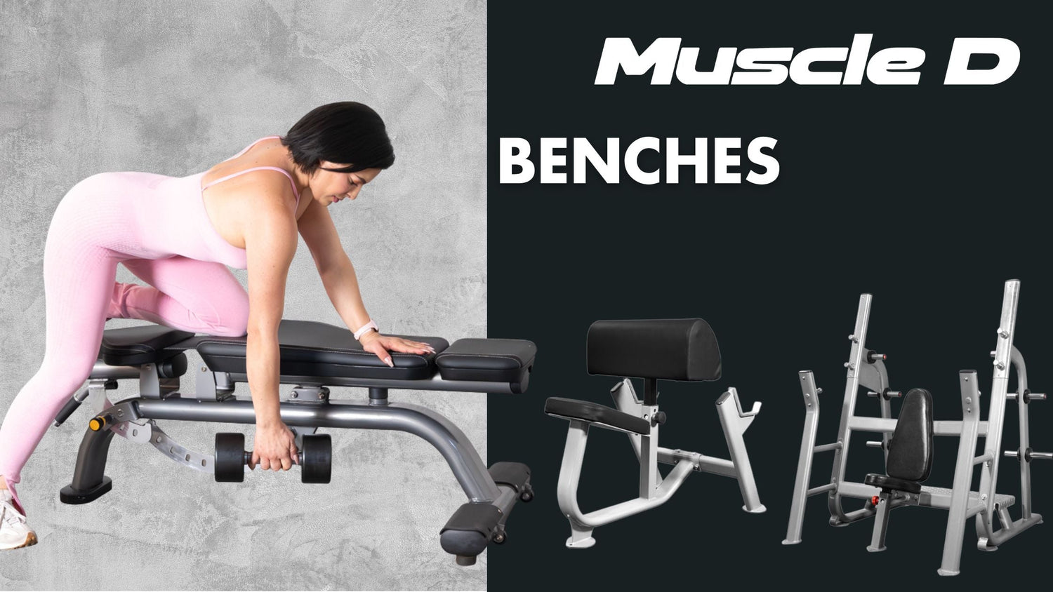 Muscle D Fitness Benches: Adjustable, Olympic & Specialty