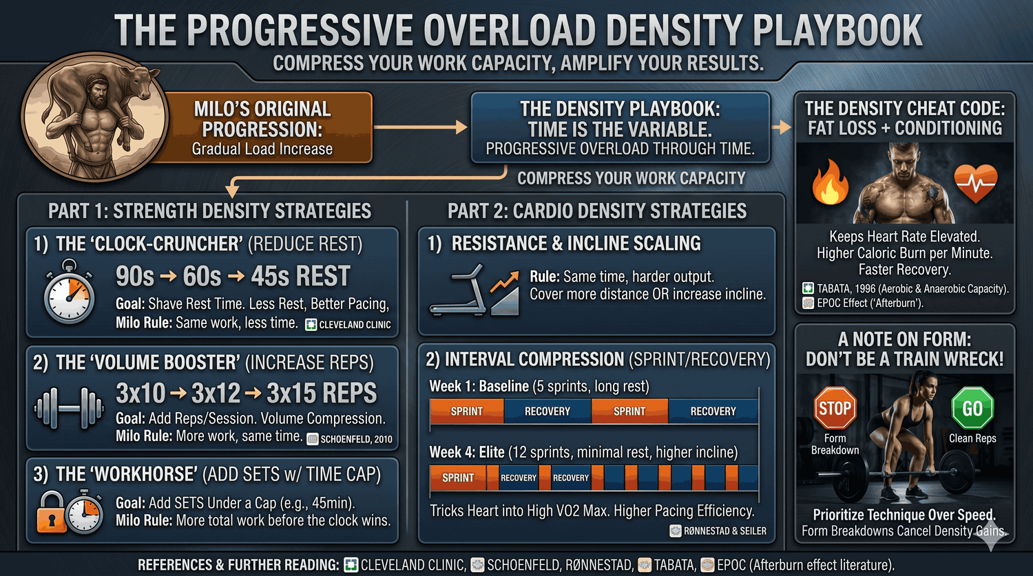Progressive Overload Through Time: Density Training (Milo’s Playbook)