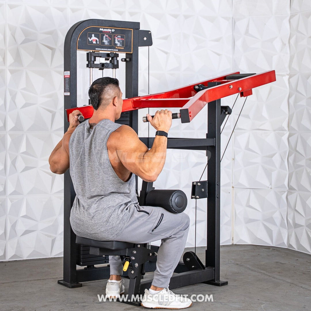 Classic V2 Selectorized Seated Lat Pull Machine – Muscle D Fitness