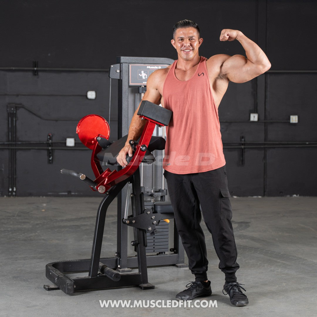 Classic V2 Selectorized Biceps Curl | Muscle D Fitness | 150lb Stack