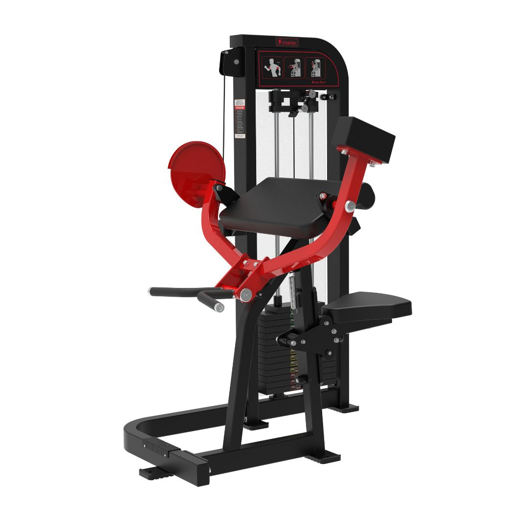 Classic V2 Selectorized Biceps Curl | Muscle D Fitness | 150lb Stack