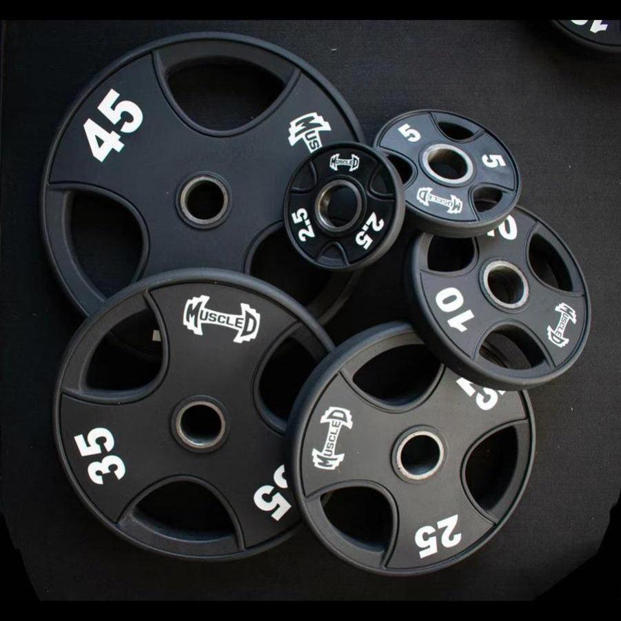 Pro Urethane Coated Olympic Plates (2.5,5,10,25,35,45 lb) per Pair