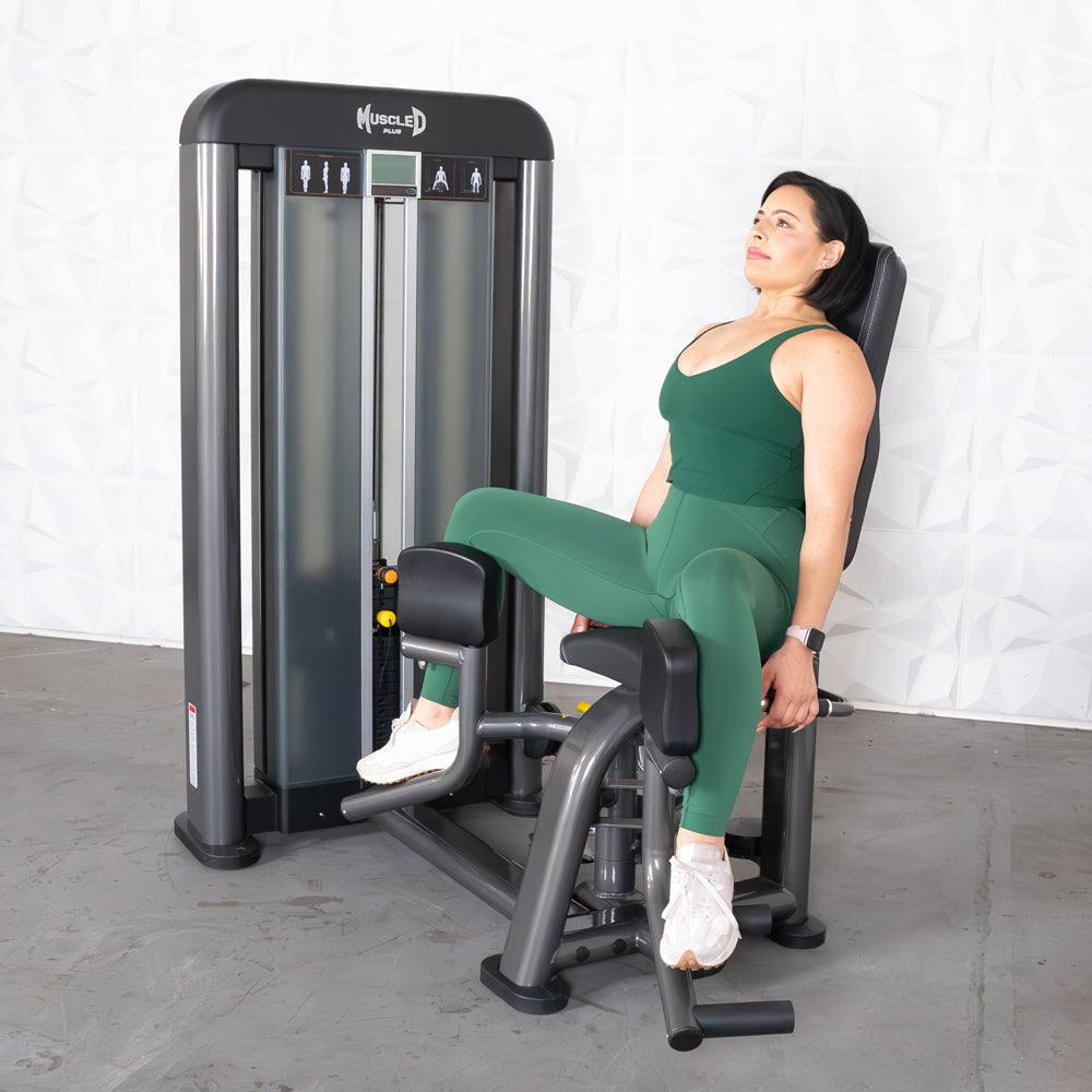 commercial selectorized black and dark grey inner thigh machine