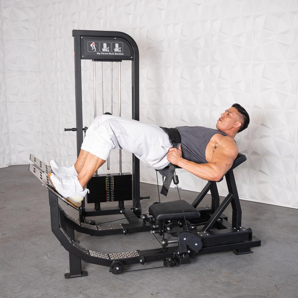 Excel Selectorized Hip Thrust Glute Muscle D Fitness Selectorized