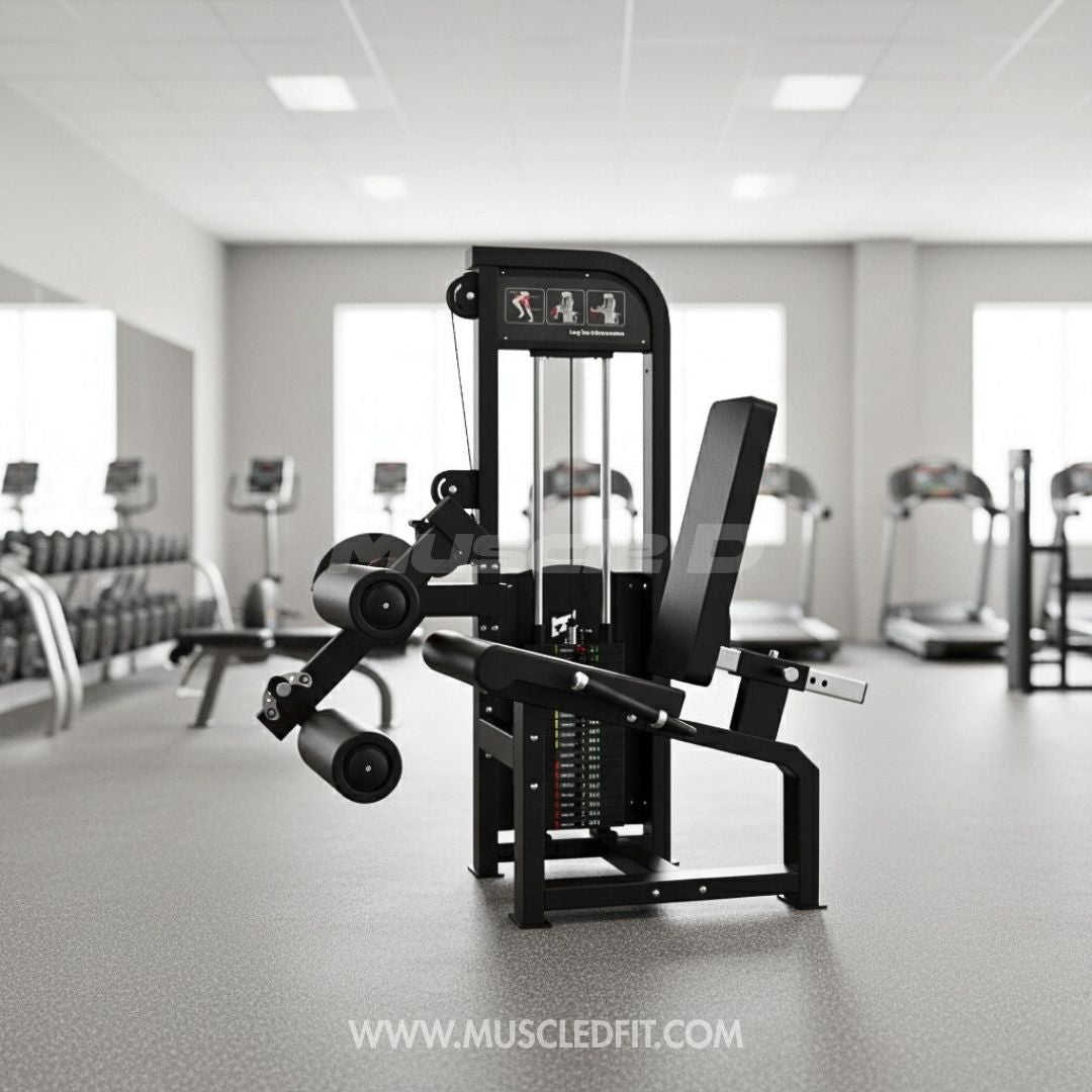 Excel Leg Extension/ Seated Leg Curl Combo - Muscle D Fitness - Selectorized Leg Machine - Simple Adjustments