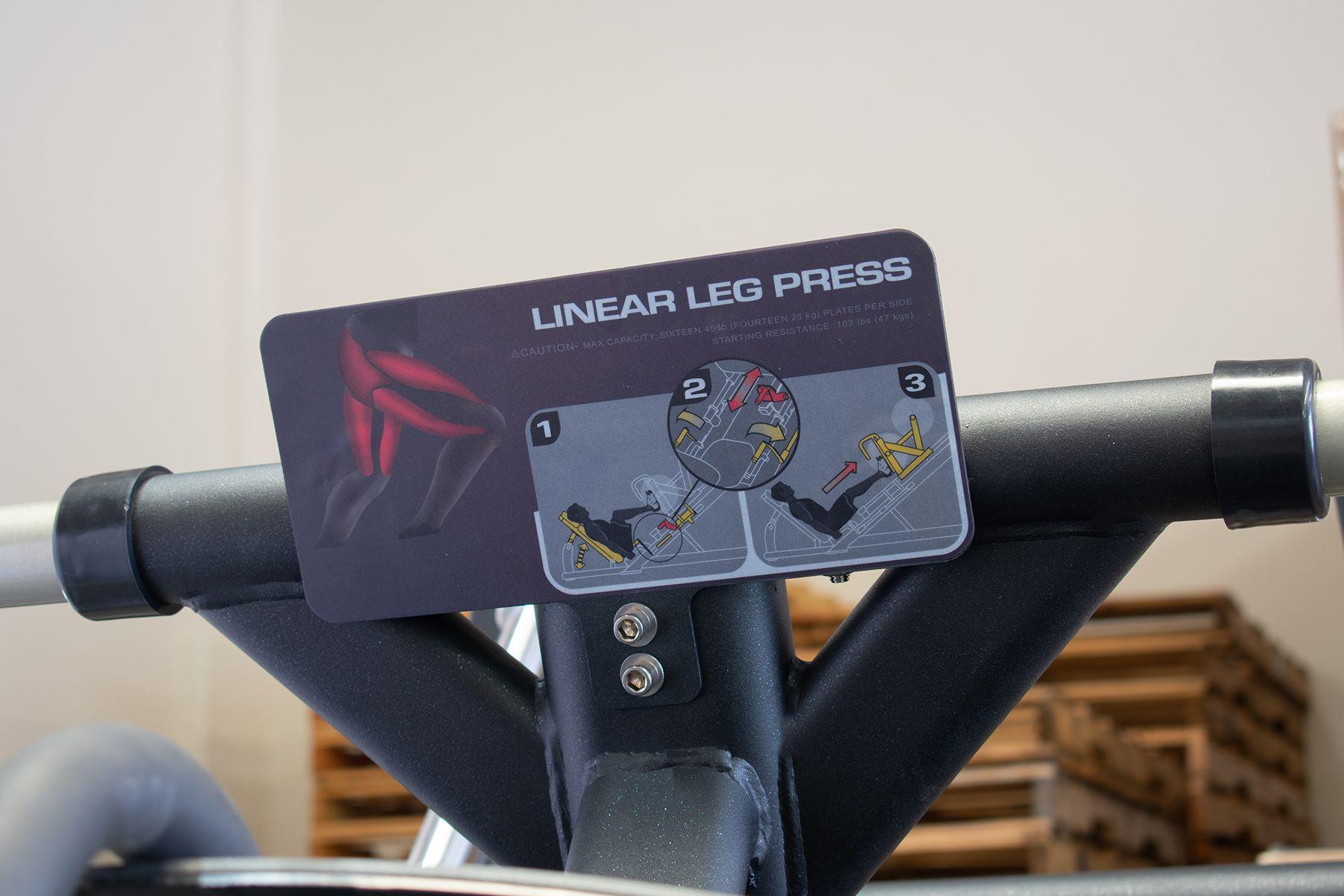 45 Degree Linear Leg Press Machine - Muscle D Fitness - Adjustable Angle Back Pad