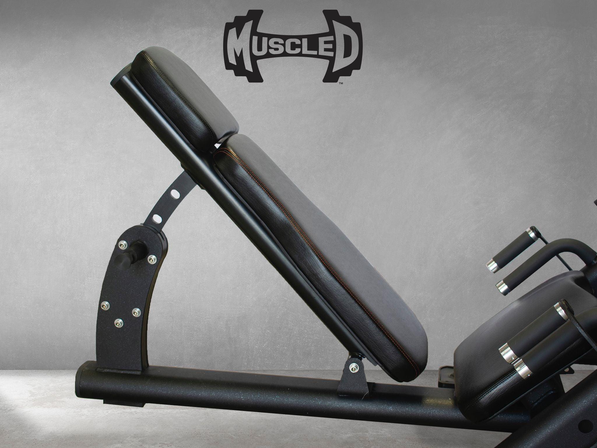 45 Degree Linear Leg Press Machine - Muscle D Fitness - Adjustable Angle Back Pad