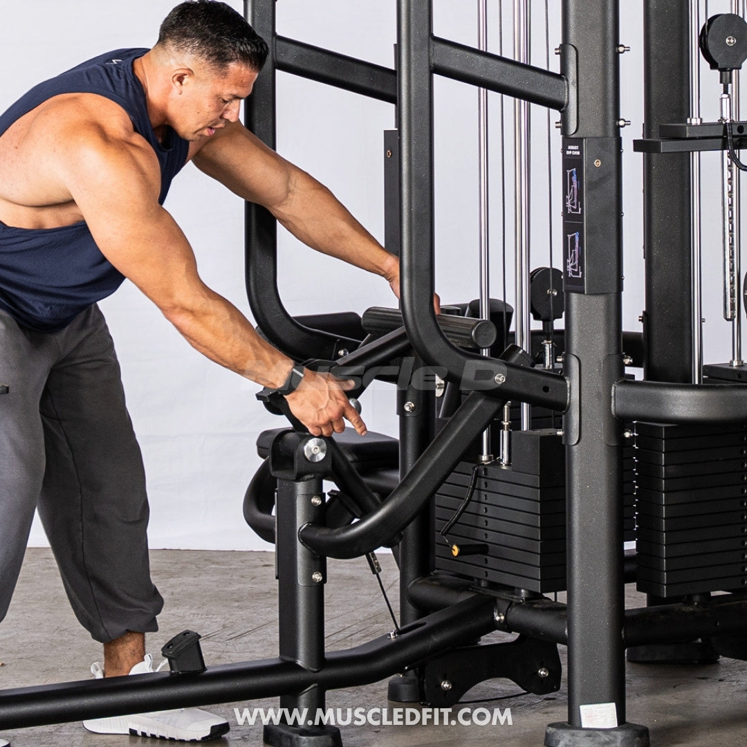 Megatron 4-Stack Jungle Gym w/ Assisted Chin Dip & Functional Column