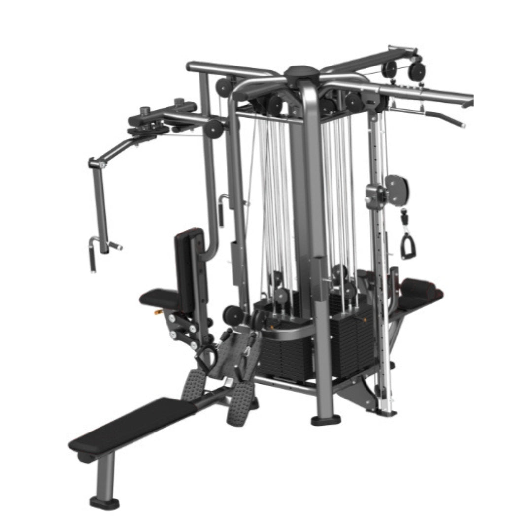Megatron 4-Stack Jungle Gym w/ Pec/Rear Delt & Functional Column