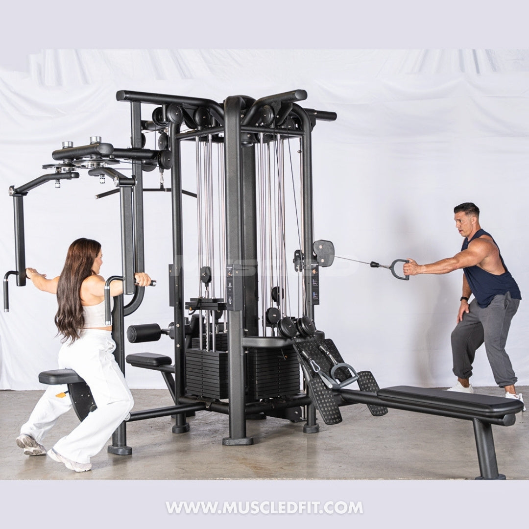 Megatron 4-Stack Jungle Gym w/ Pec/Rear Delt & Functional Column