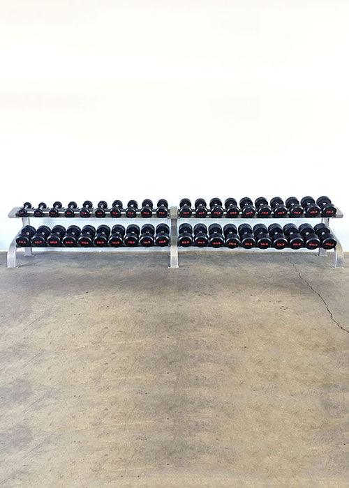 Two Tier 8 Pairs Dumbbell Rack