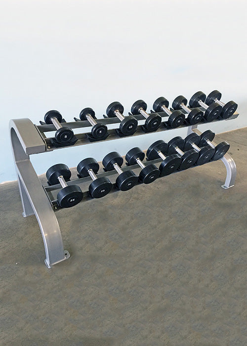 Two Tier 8 Pairs Dumbbell Rack