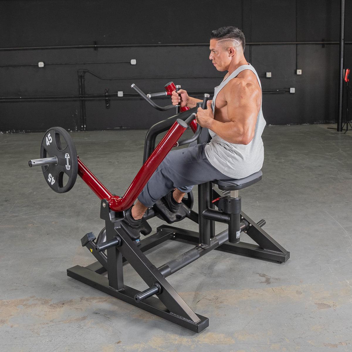 Power Leverage V2 Iso Lateral Seated Row - Muscle D Fitness