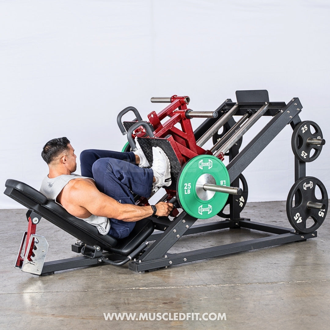 Pro Strength Dual Leg Press - Muscle D Fitness - Plate Loaded - Iso-Lateral - 45-Degree