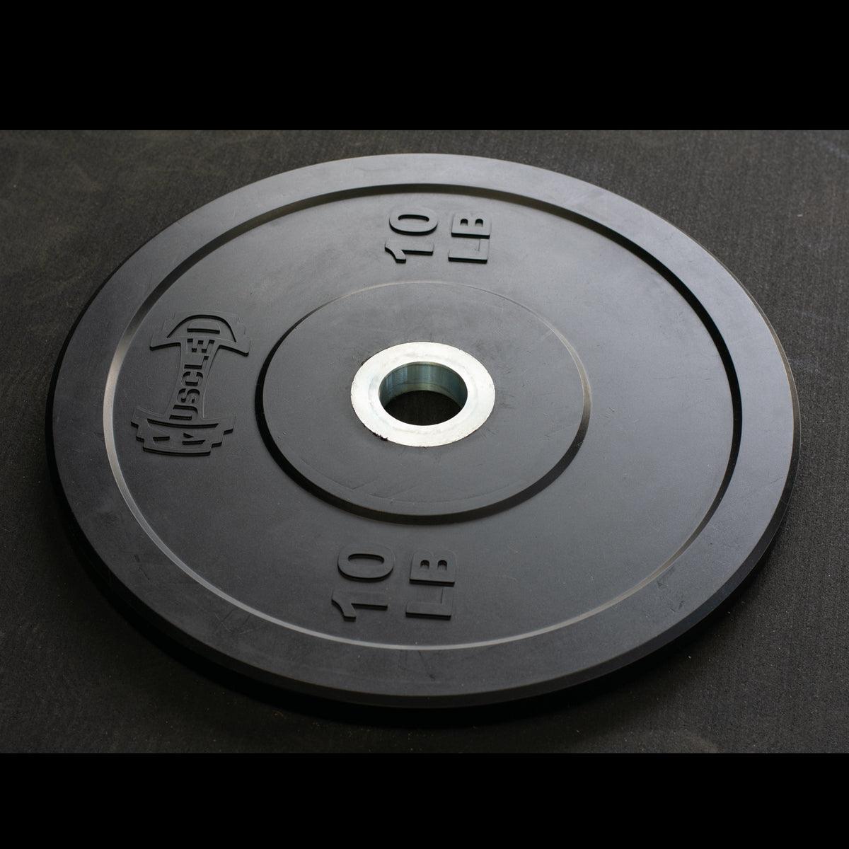 Pro Bumper Training Plates with Center Steel Hub 10 lb Plate