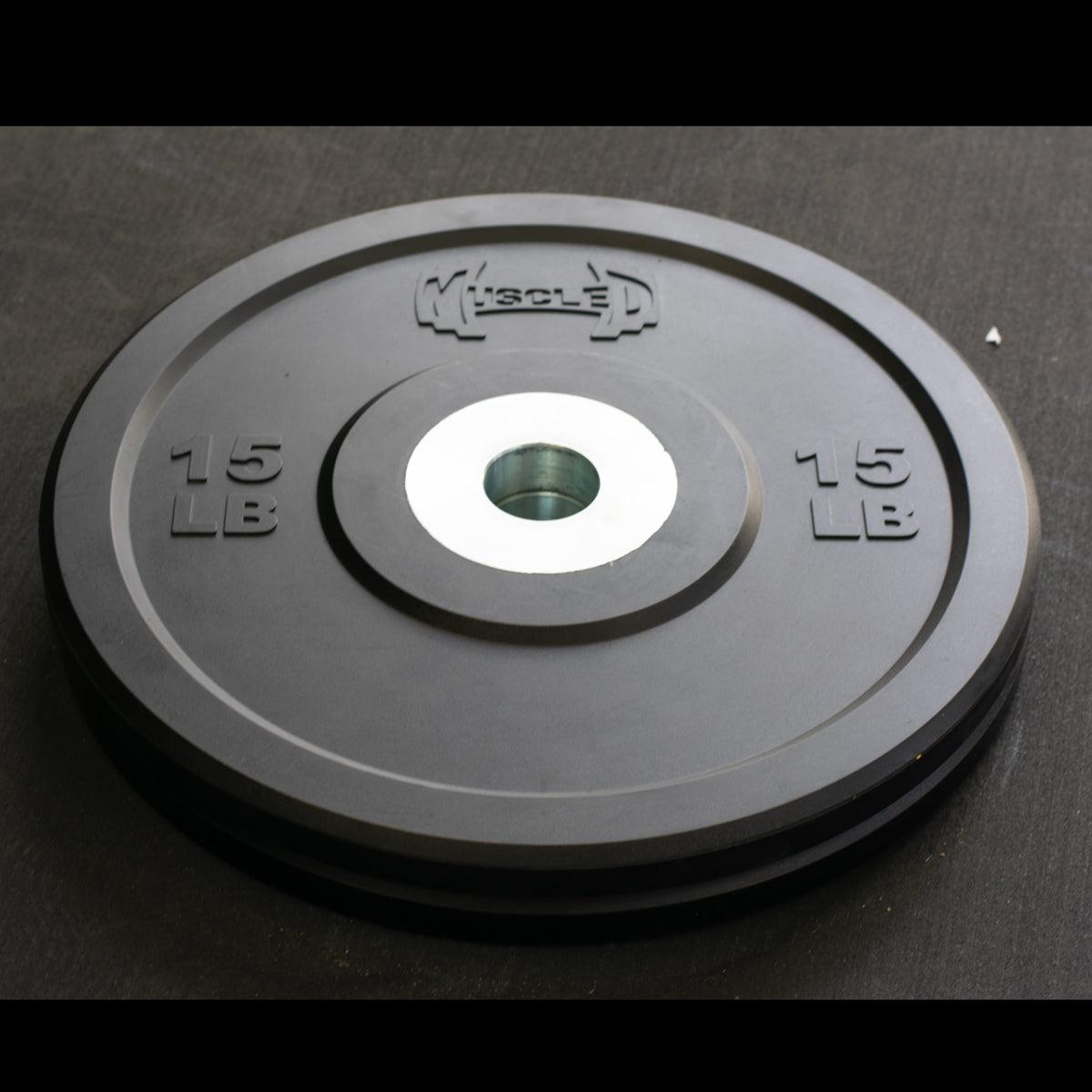 Pro Bumper Training Plates with Center Steel Hub 25 lb plate