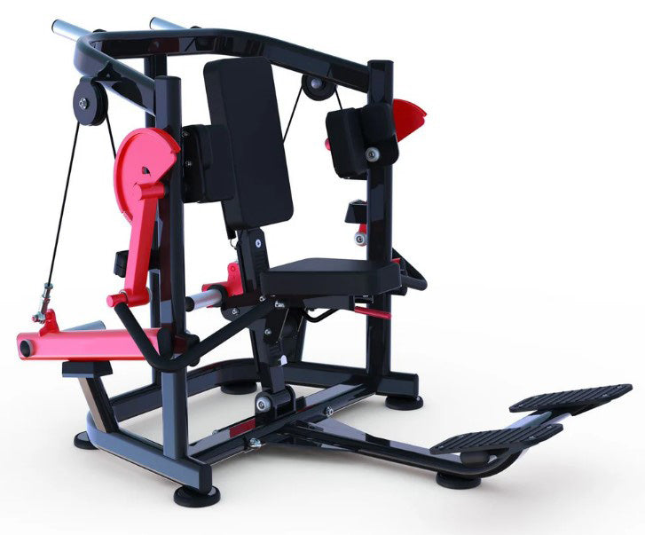 muscle d fitness commercial plate loaded pro strength black and maroon biceps curl with plate storage