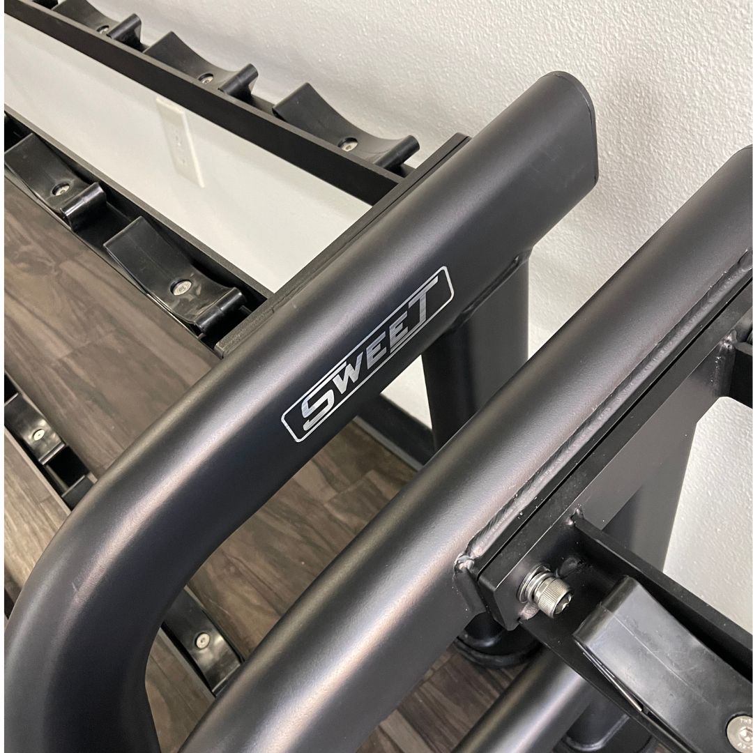 black two tier ten pairs dumbbell rack