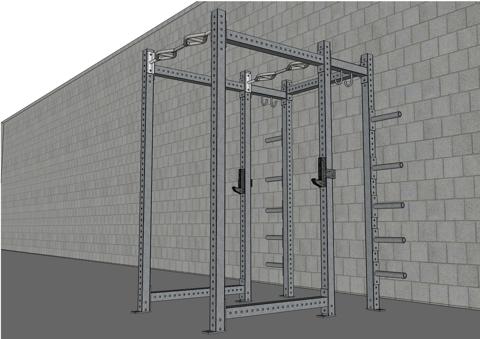 TGrip Full Power Rack in an industrial setting.