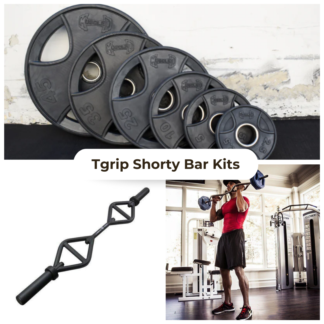 TGrip Shorty Bar Training Kits - Multi Grip - Functional Training - Football - Swiss - Neutral
