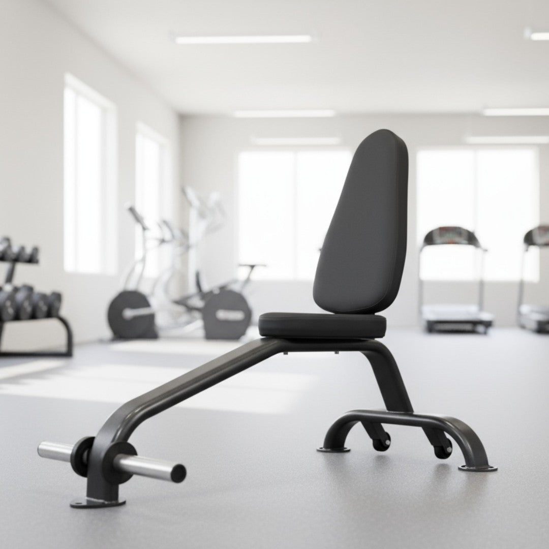 Utility Bench - Muscle D Fitness - Upright Seated Utility Bench with Foot Holds