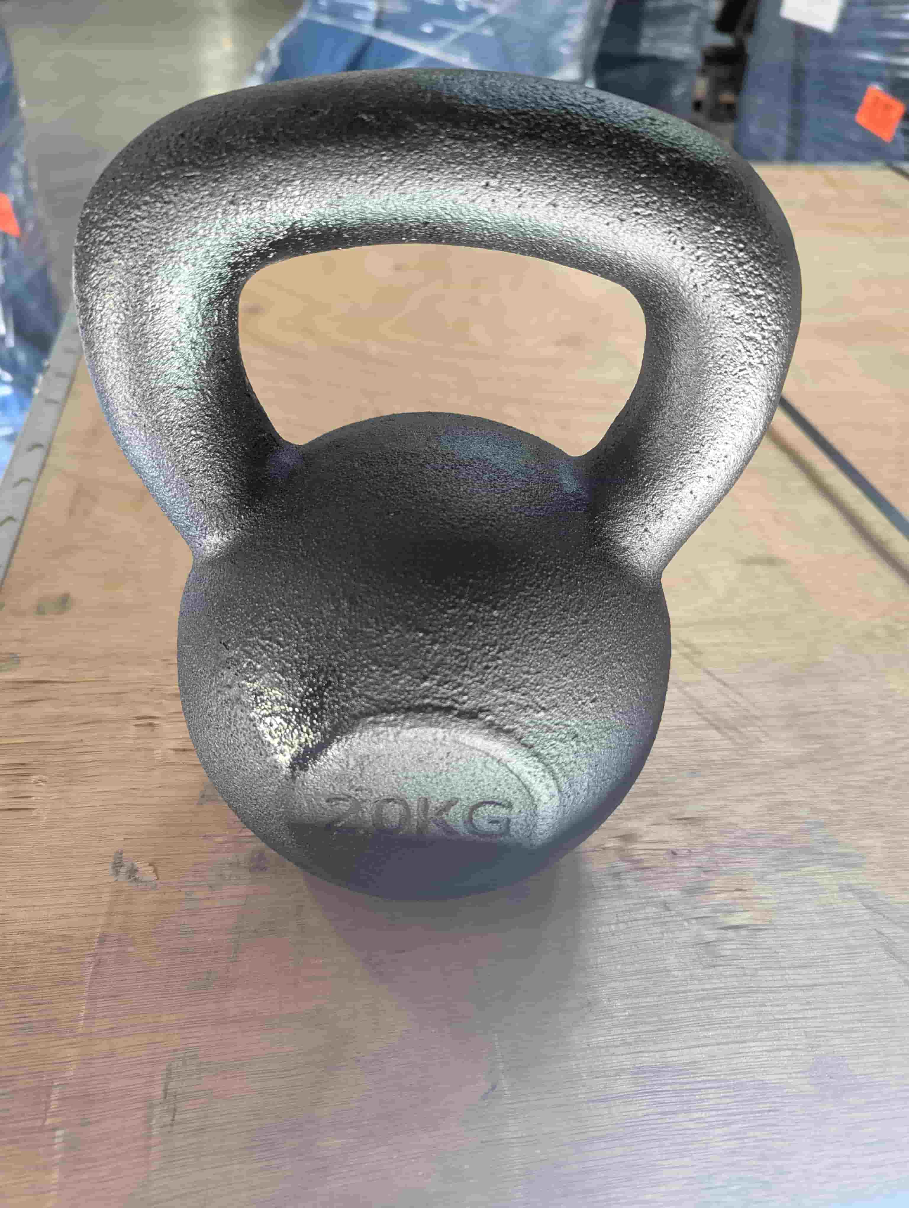 muscle d fitness black cast iron 20 kg /44 lbs kettlebell
