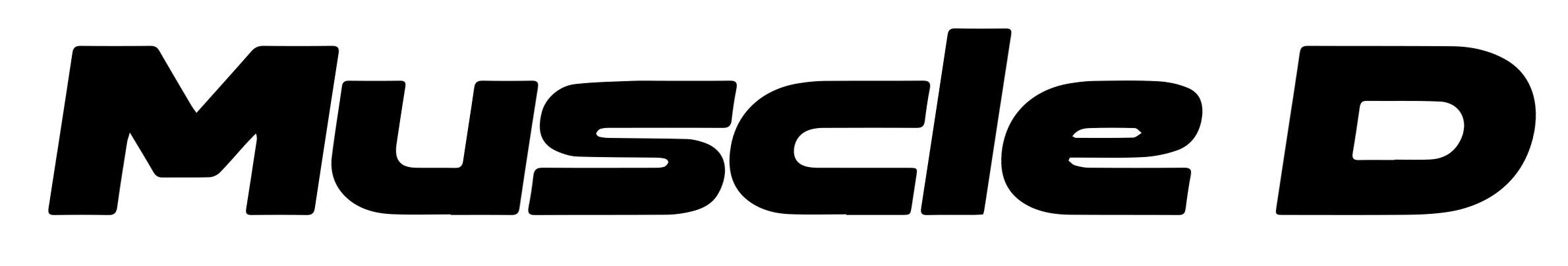 muscle d horizontal logo black