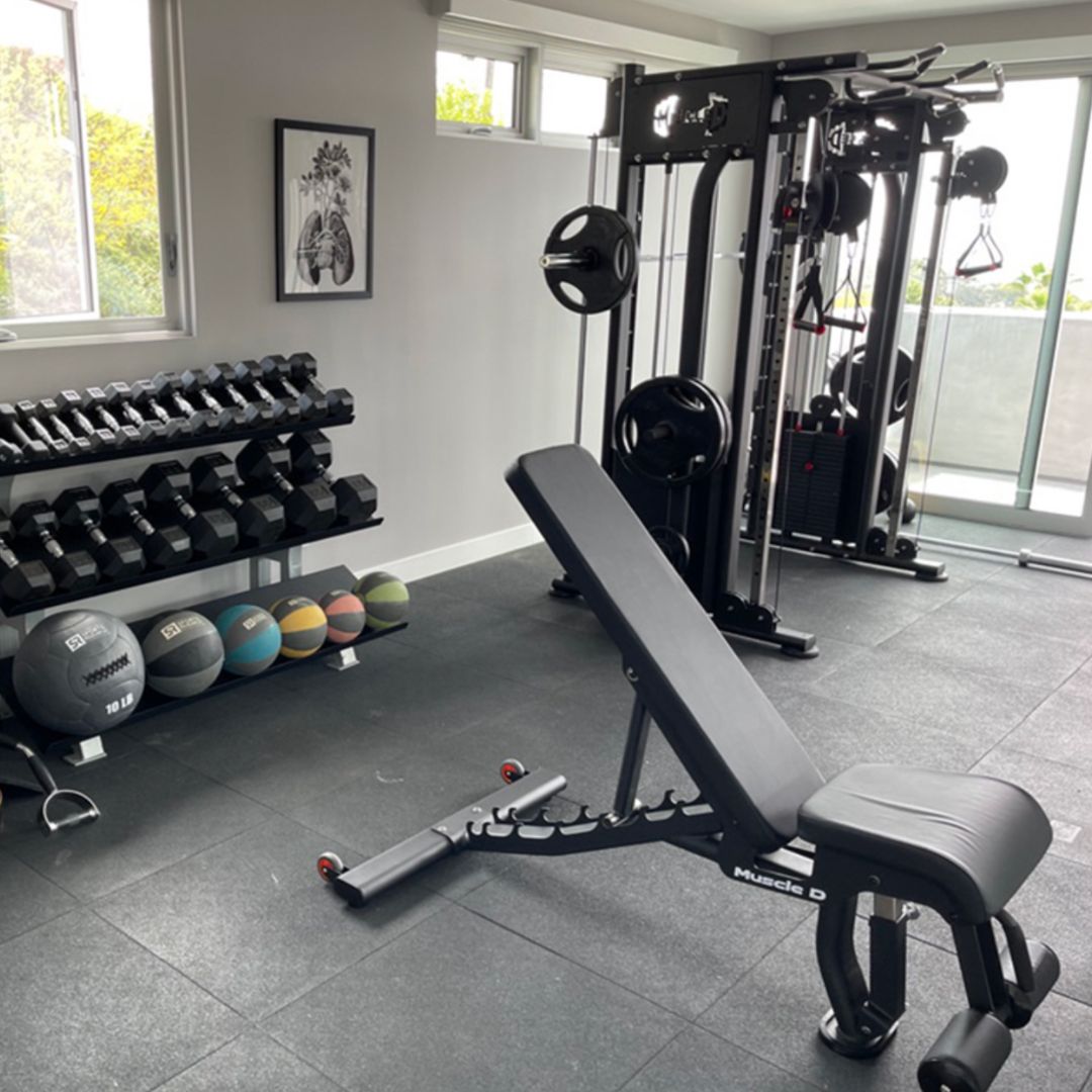 muscle d fitness home gym installation for customer
