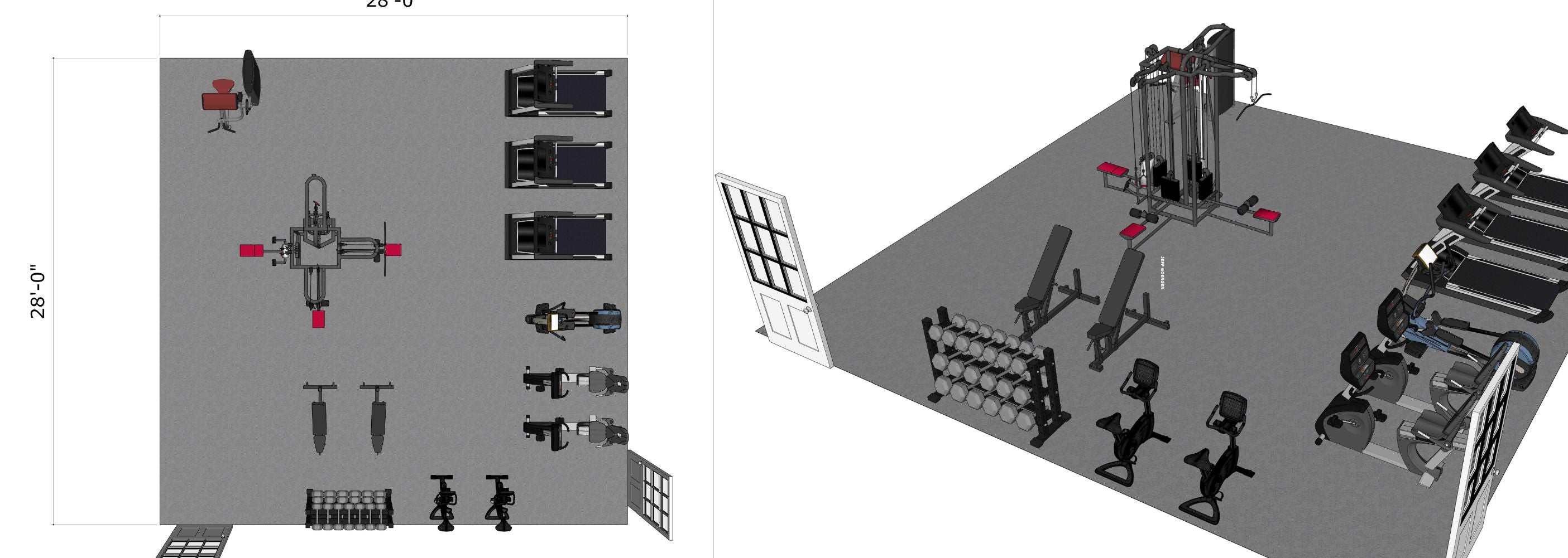 muscle d fitness gym project layout