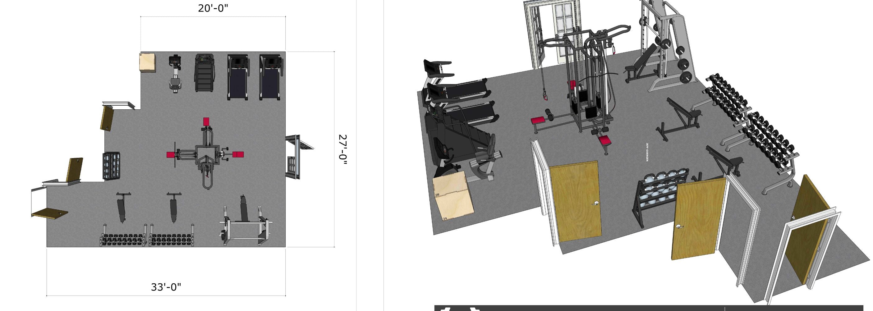muscle d fitness gym project layout