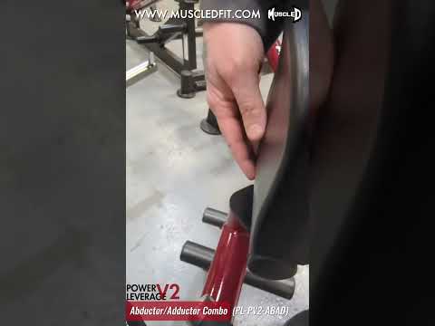 black and maroon inner outer thigh combo plate loaded machine video