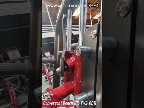 black and maroon plate loaded convergent bench video