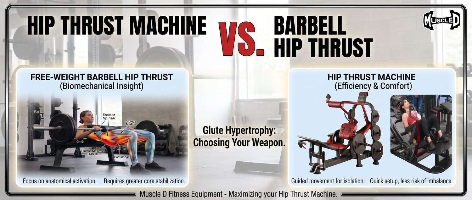 Barbell Hip Thrust vs. Machine Hip Thrust