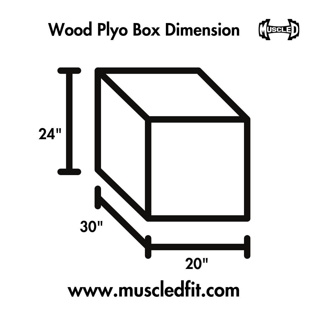 Muscle D Plyo Box(L x W x H: 30" x 20" x 24") Local Pickup Only Deal(Paramount,CA)