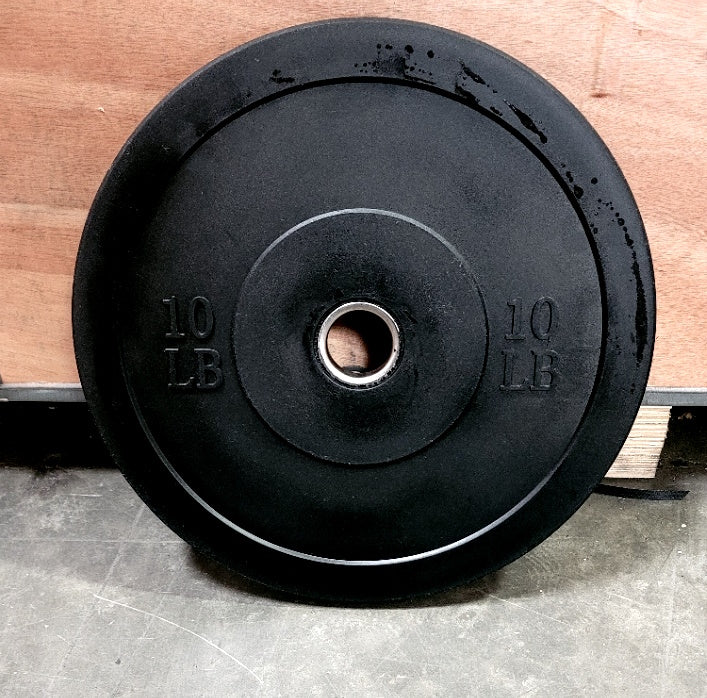 Classic Bumper Plates with Steel Center Hub per Pair - Muscle D Fitness - Virgin Rubber