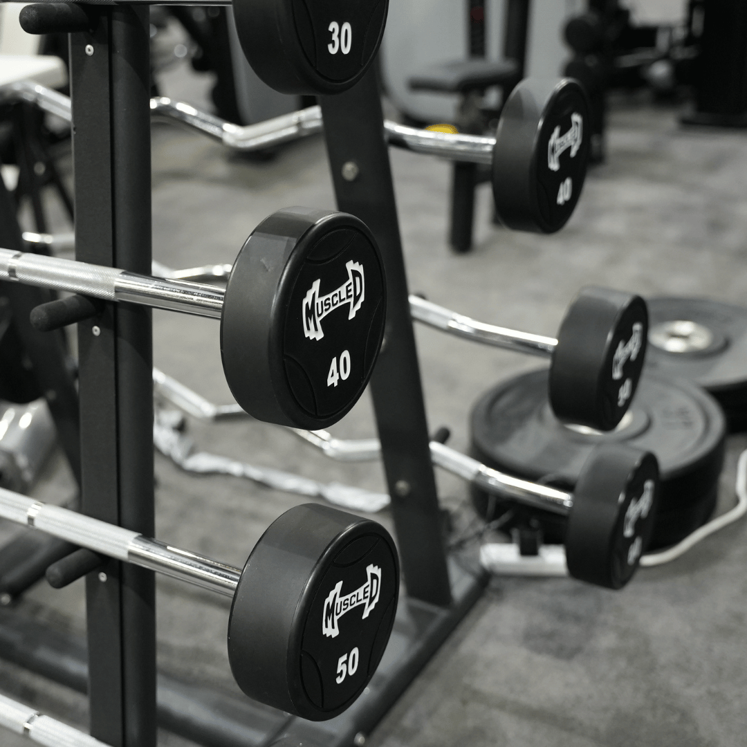 Pro Urethane Barbell Set(Straight or Curl) - 20 to 110 lbs (Barbell Set Only)