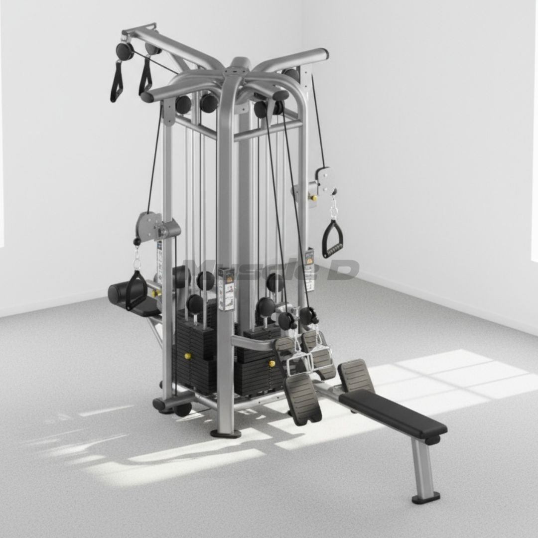 Jungle Gym Machine set up in a corner. 