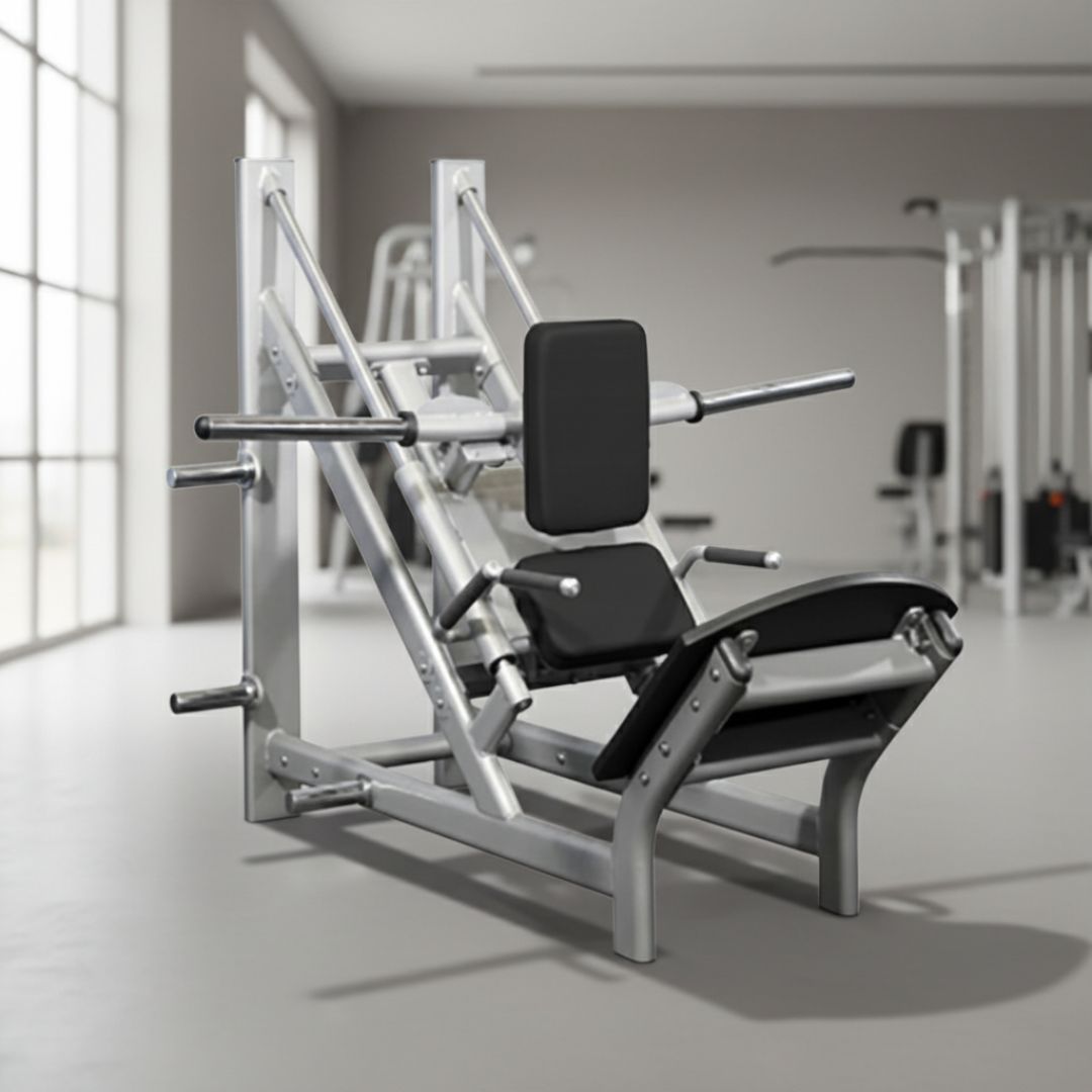 45 Degree Linear Calf Hack Machine - Muscle D Fitness - Integrated Storage