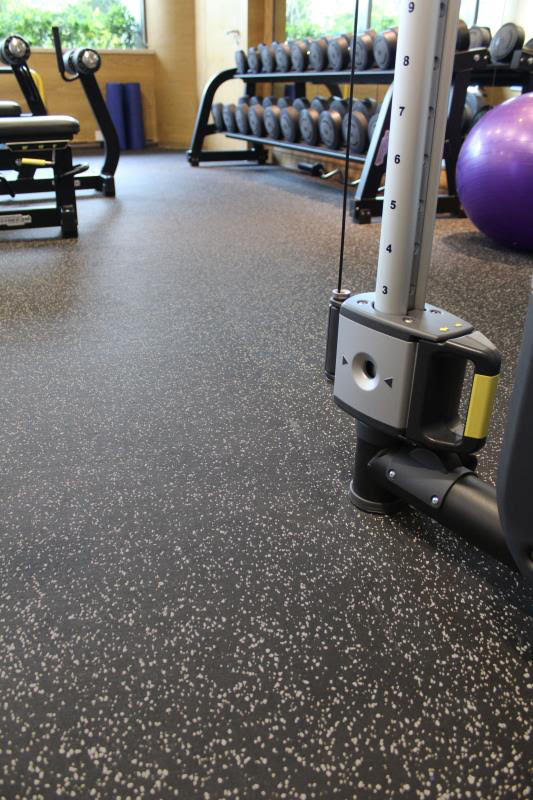Gray Speckle Rubber Flooring
