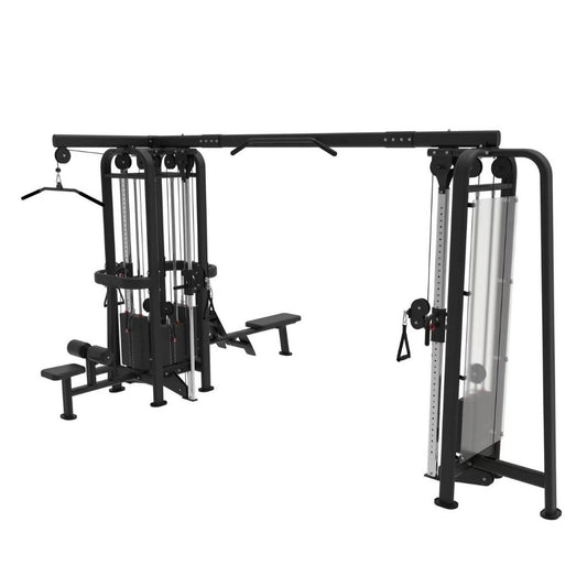 5 Stack Megatron Standard Jungle Gym 2 Colors - Muscle D Fitness -  Sturdy Commercial-Grade, Lat Pull, Low Row, Functional Column