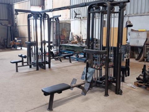 black eight stack multi gym