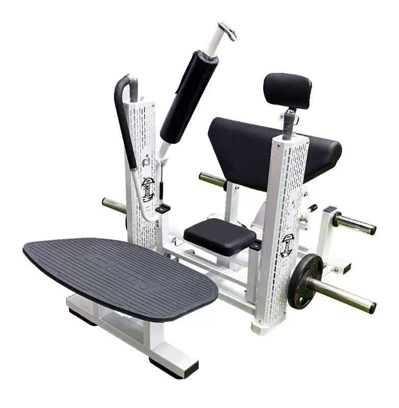 Motorized Hip Thruster with Adjustable Foot Pad and Back Pad white