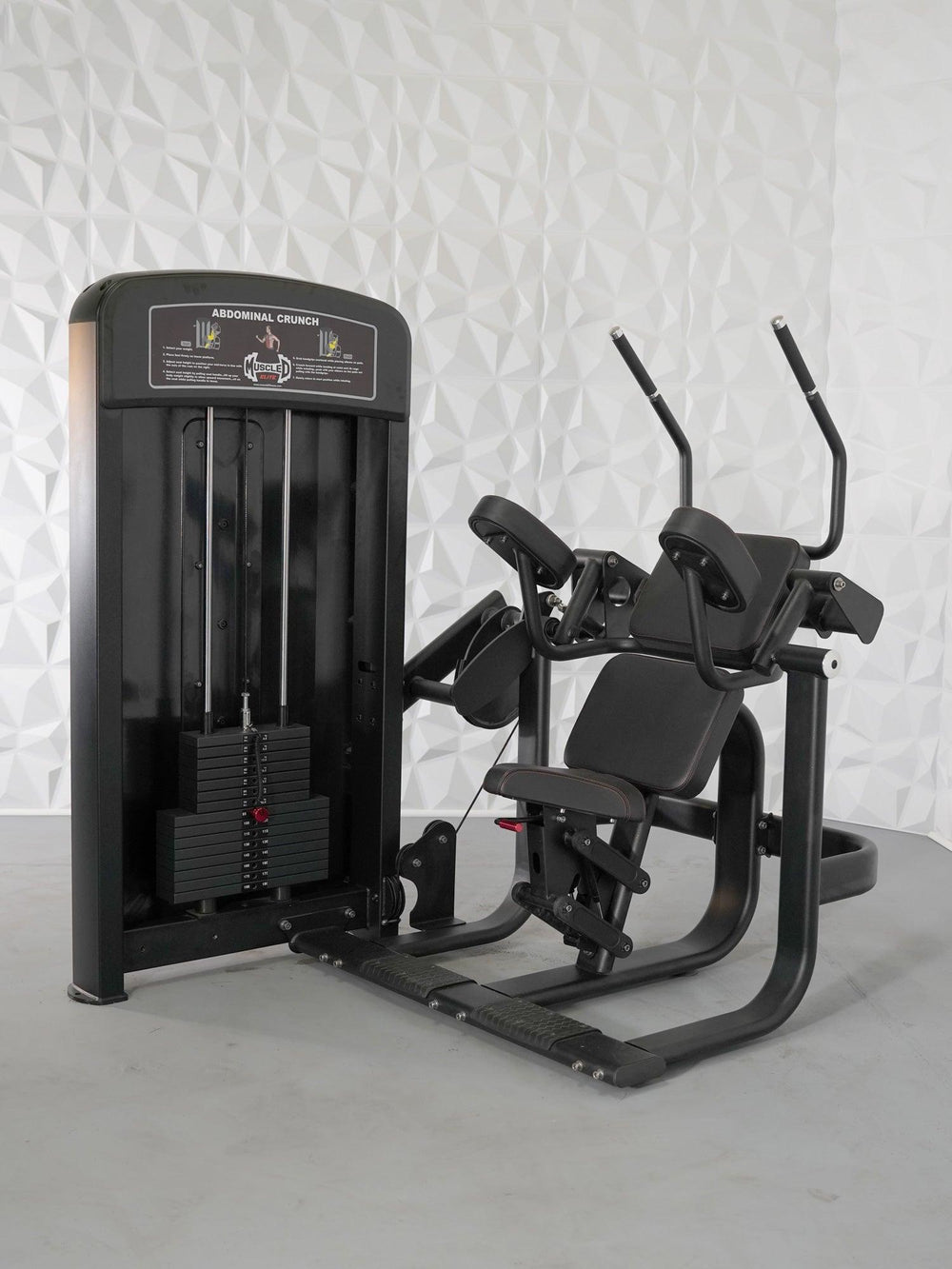 Crunch Machine Basic Fit Elite Selectorized Ab Crunch Machine - Muscle D Fitness - Commercial G