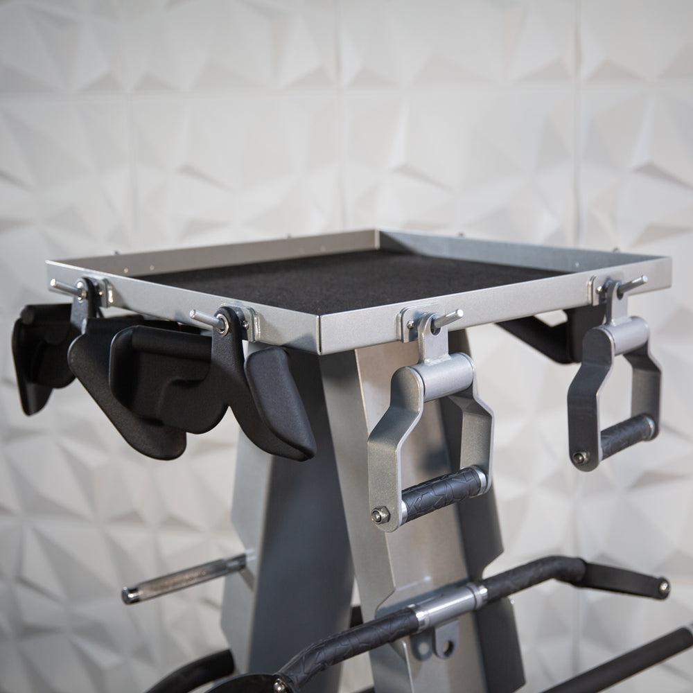 Accessory Rack - Muscle D Fitness - Sturdy Cable Attachment Storage (R