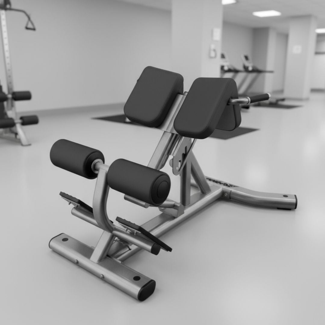 Back Extension Bench - Muscle D Fitness -  Premium Upholstery Lower Back, Roman Chair