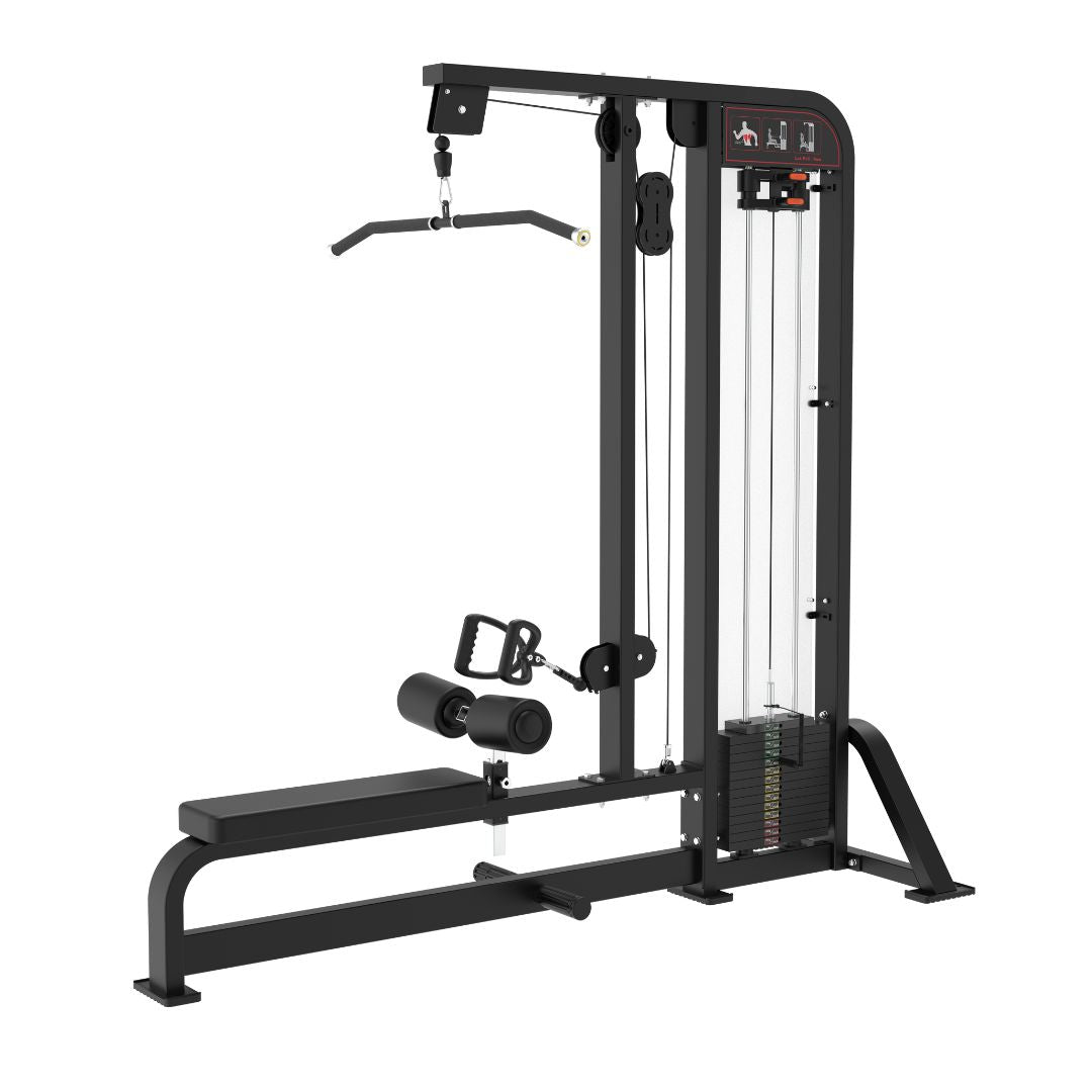 Classic V2 Lat Pulldown Low Row Combo machine gym equipment on a white background