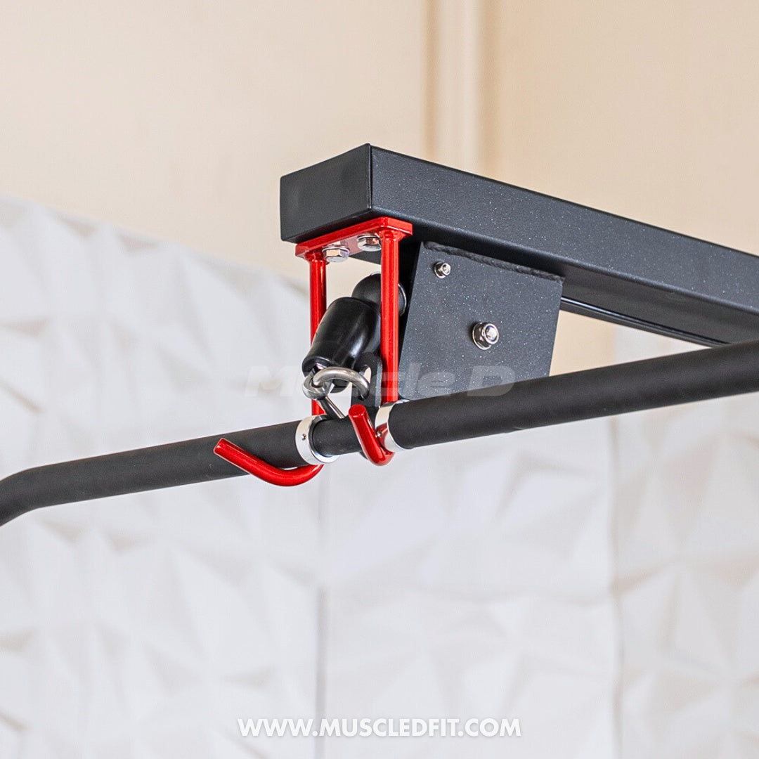 Close-up of the lat pull down bar of the Classic V2 Lat Pulldown Low Row Combo
