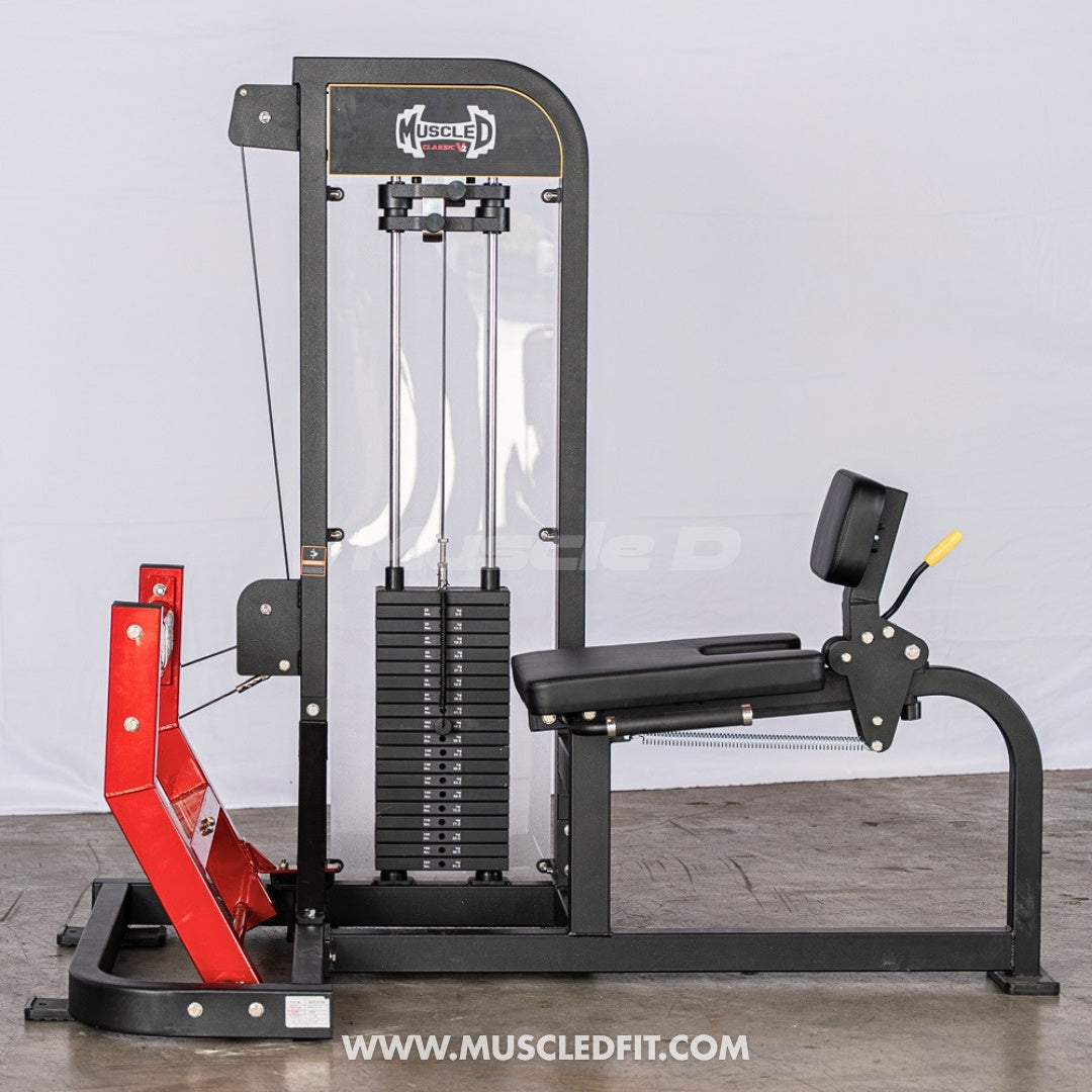 Muscle D Fitness Classic V2 Selectorized Seated Calf Machine
